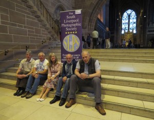 The Delivery Team -  Mike, Bert, Irene, Ed and Martin feeling pleased that the Exhibition has been brilliant!
