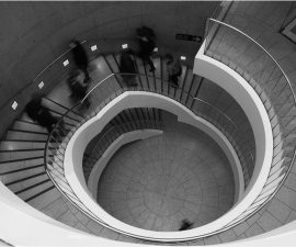 "Spiralling Down" by Derek Lang  Winner of Mono Pictorial and Illustrative in the SLPS Annual Competition Summer 2016