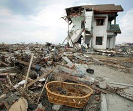 Aceh after the Tsunami in 2004 -  Photo by Jim Holmes