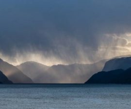 First Place - Hailstorm over Fjord by Derek Gould
